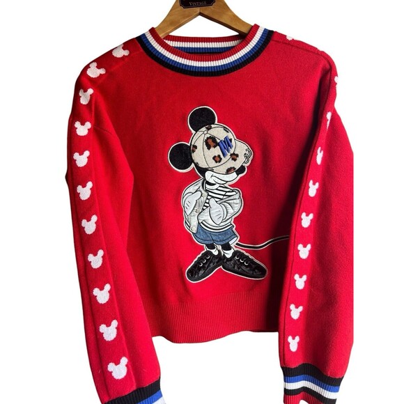 Vintage Disney Tokyo Mickey Sweater Men Size XS Pullover Crew Mickey Mouse Rare